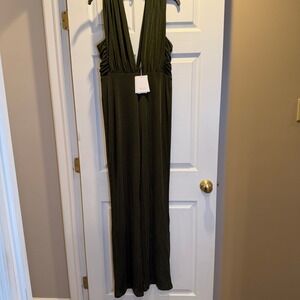 MISHA Collection Adrienne Pantsuit Women's 8 Green MJ19 Jumpsuit